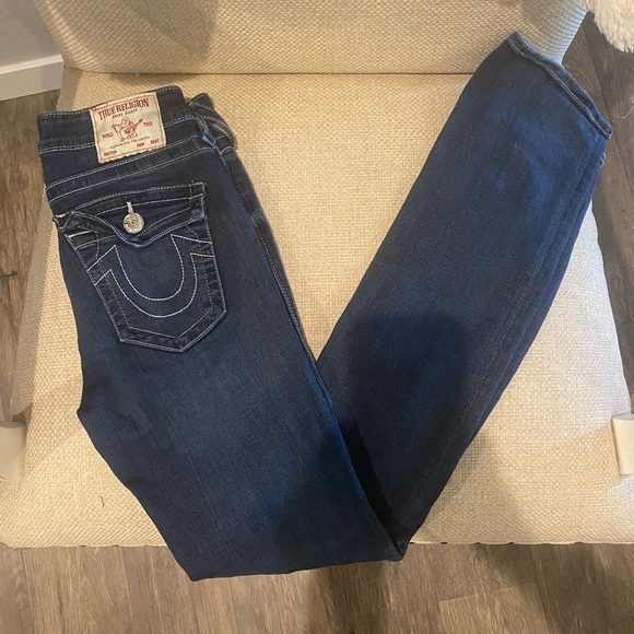 TRUE RELIGION Jeans Billie Mid Rise Straight - SZ 26 NWOT BRAND NEW - Picture 8 of 13